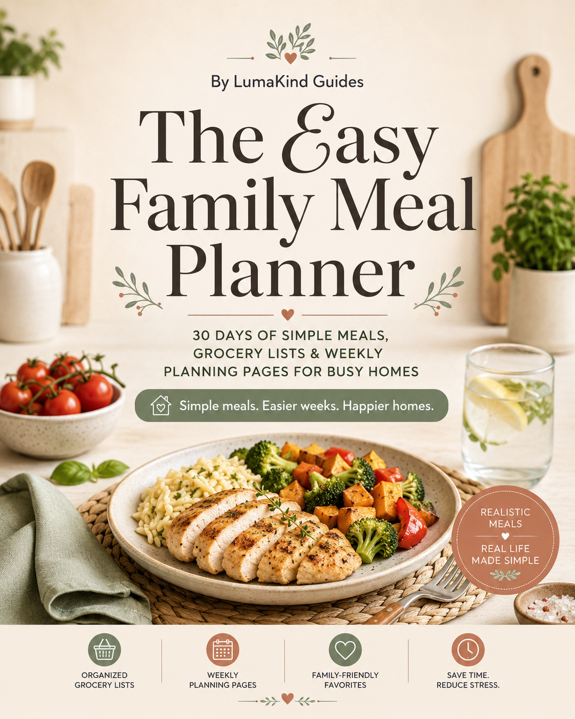 The Easy Family Meal Planner by LumaKind Guides